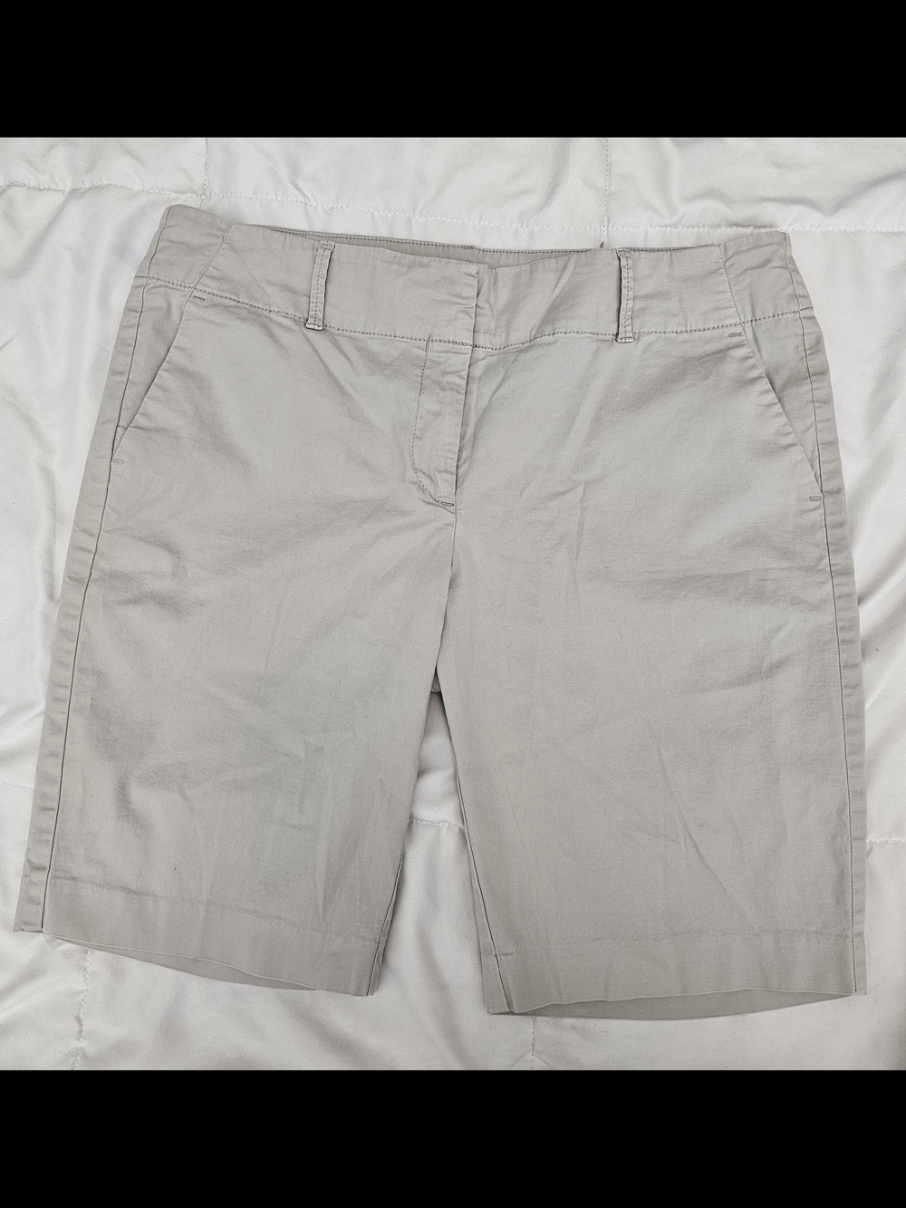 Ann Taylor Light Khaki Bermuda Shorts